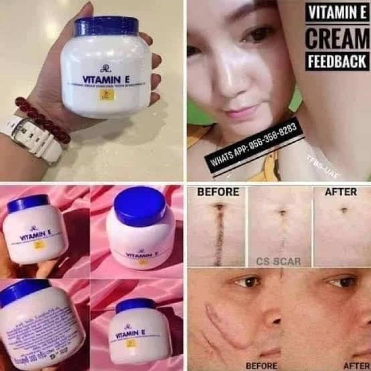 AR Vitamin E Moisturising Cream With Sunflowers Oil 500 ml tub