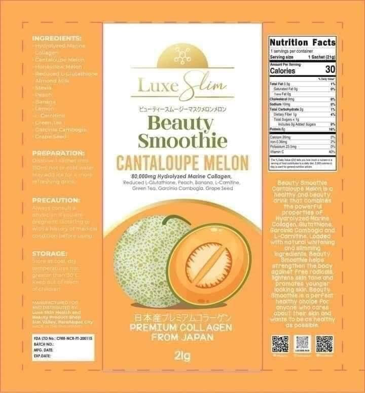 Luxe Slim Beauty Smoothie Cantaloupe Melon
