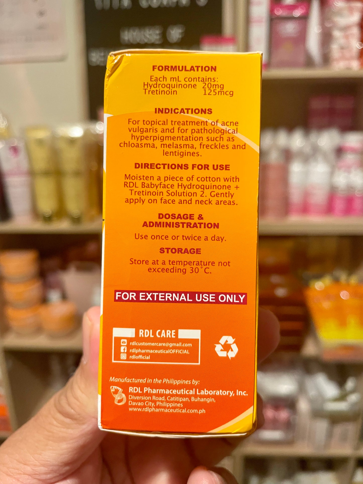 RDL Babyface Astringent Solution Care No. 2 (For Lighter Skin Tones)