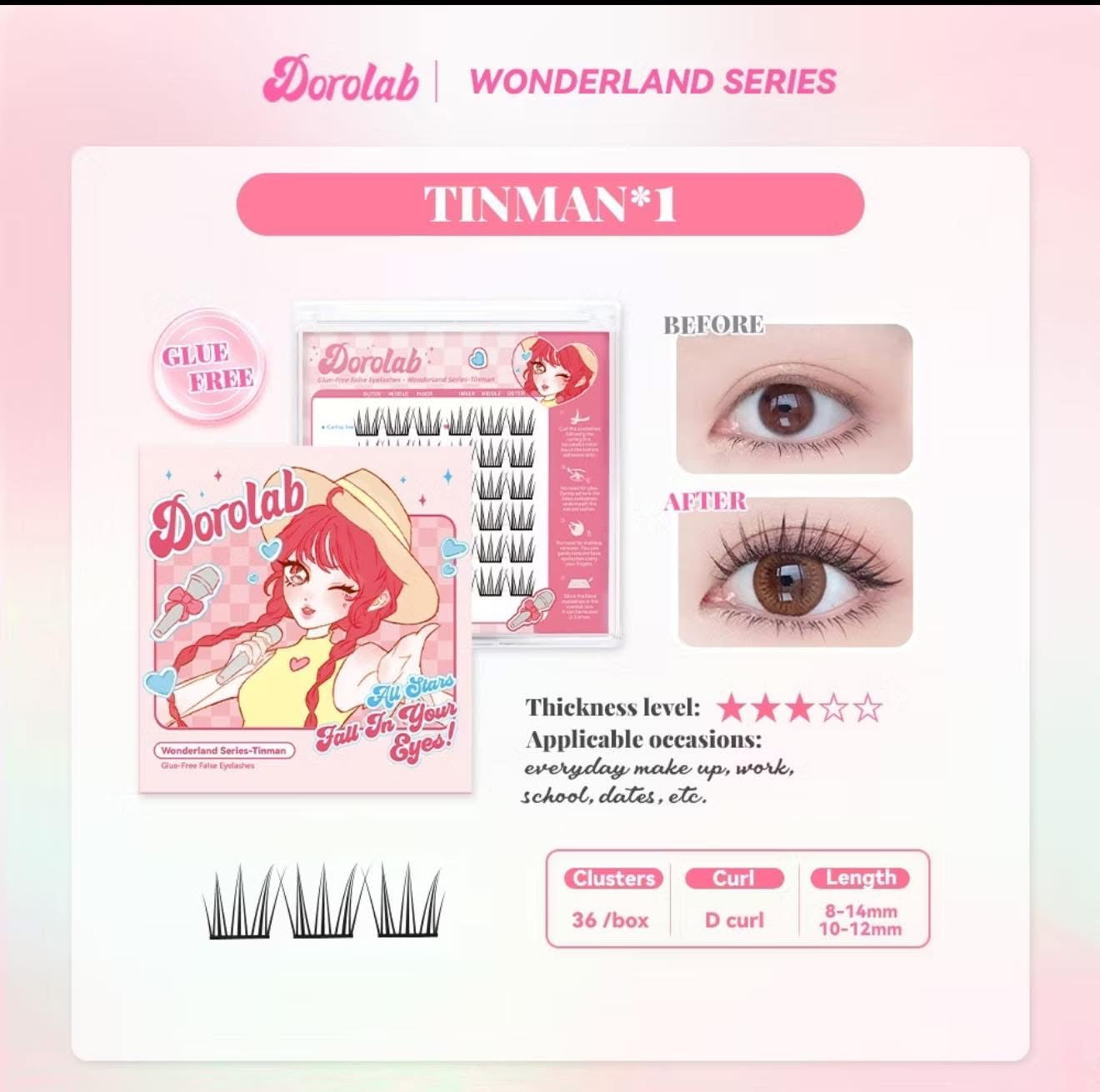 Doralab Glue-Fee False Lashes