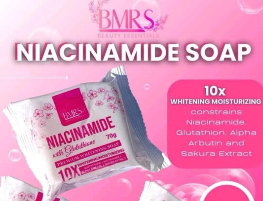 BMRS Niacinamide Premium Whitening Soap with Glutathione 70g