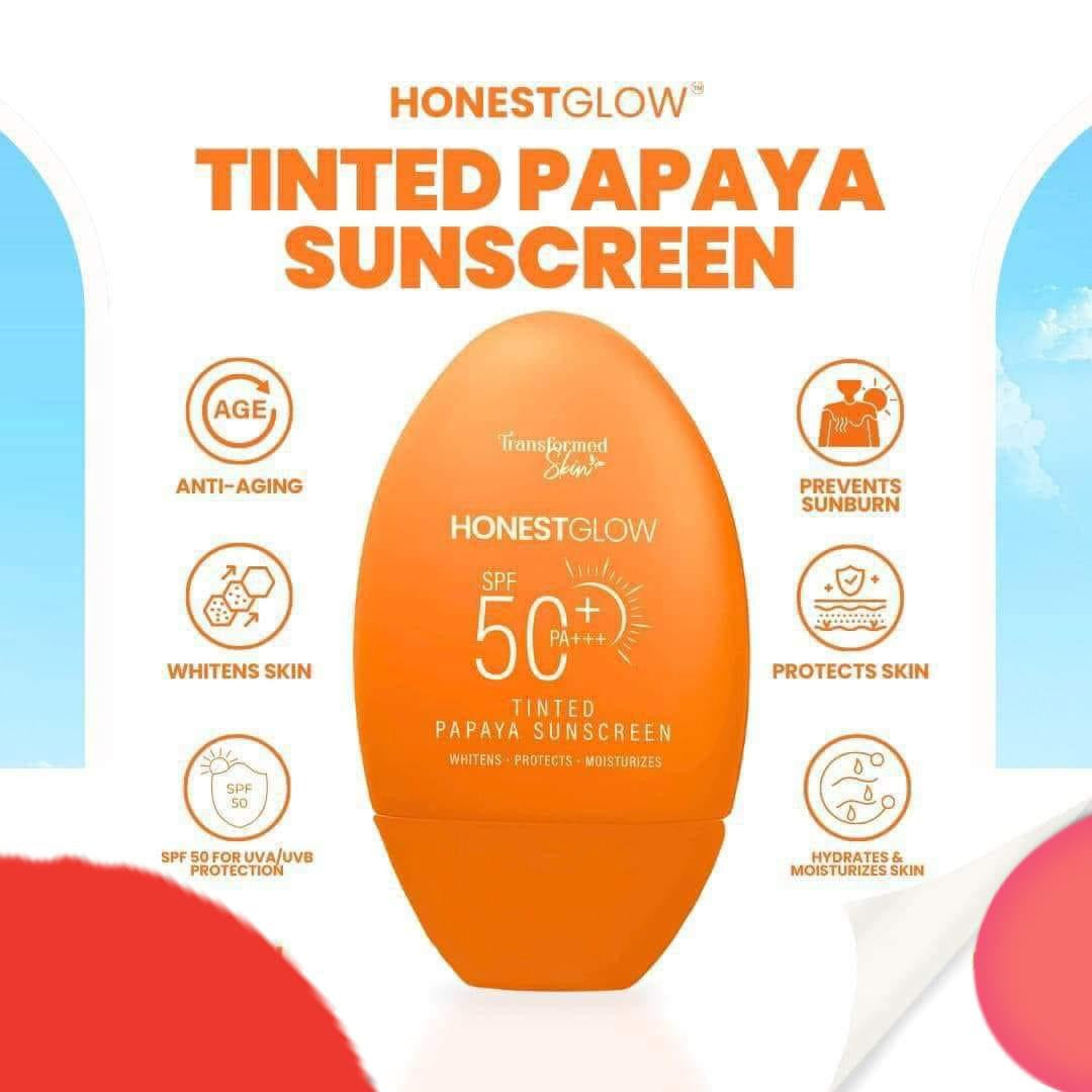 Honest Glow Tinted Papaya Sunscreen