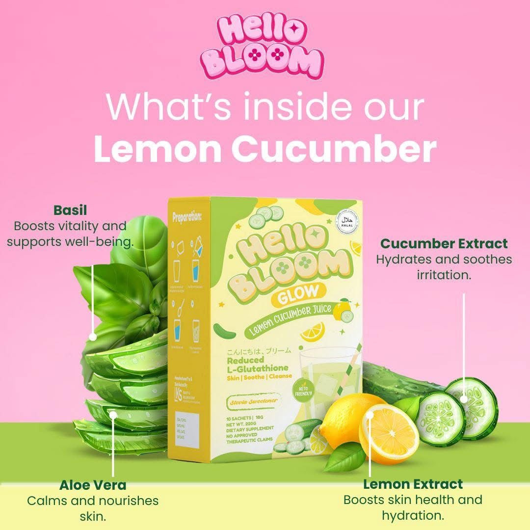 Hello Bloom Glow Lemon Cucumber Juice by Kiray