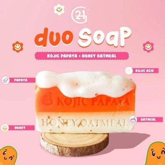 G21 Kojic Papaya Honey Oatmeal Duo Face and Body Soap 150