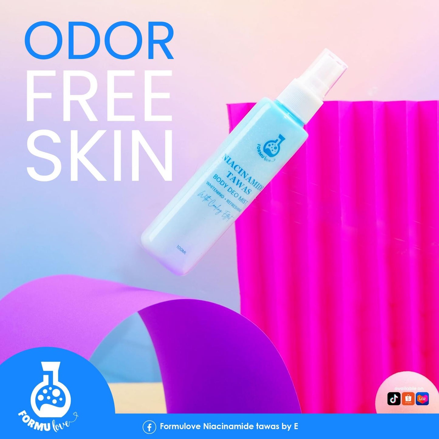 Niacinamide Tawas Body Deo Mist 100ml