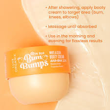 Bye Bye Bum Bumps White and Clear Booty Cream by Luxe Organix 230g