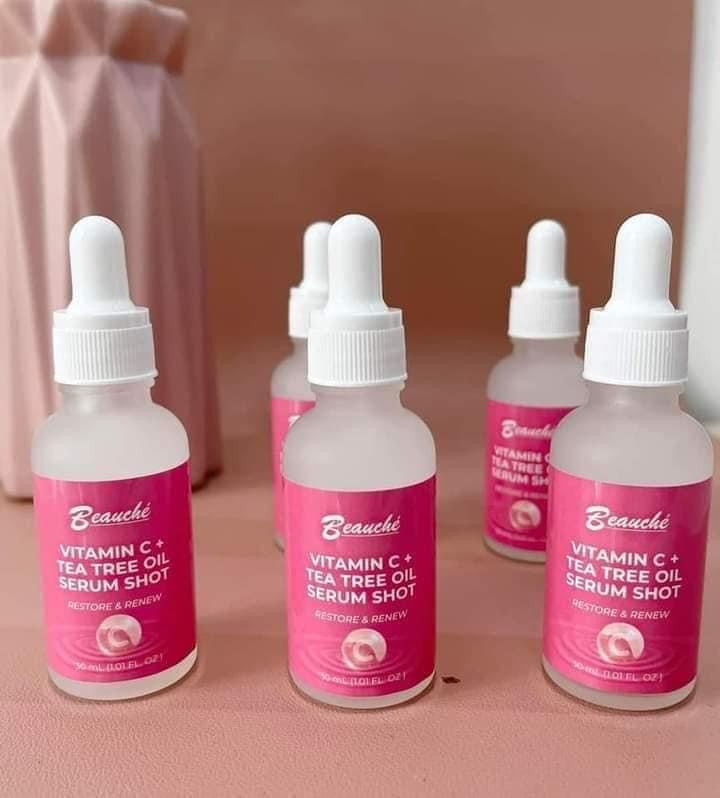 Beauche Vitamin C + Tea Tree Oil Serum Shot Restore and Renew 30ml