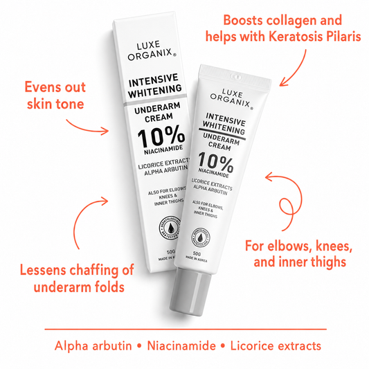 Luxe Organix Intensive Whitening Underarm Cream 10% Niacinamide – 40g