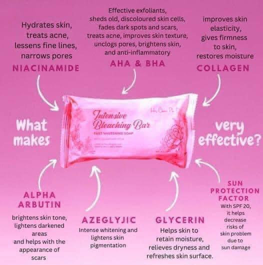 Her Choice Intensive Bleaching Bar Fast Whitening Soap 120g