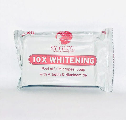 SY Glow 10x Whitening Peel Off / Micropeel Soap with Arbutin & Niacinamide 75g
