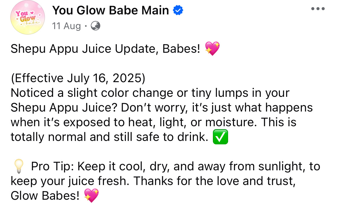Shepu Appu Juice by You Glow Babe