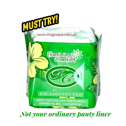 FC Bio Sanitary Pads Feminine Comfort Panty Liners - 20 pads