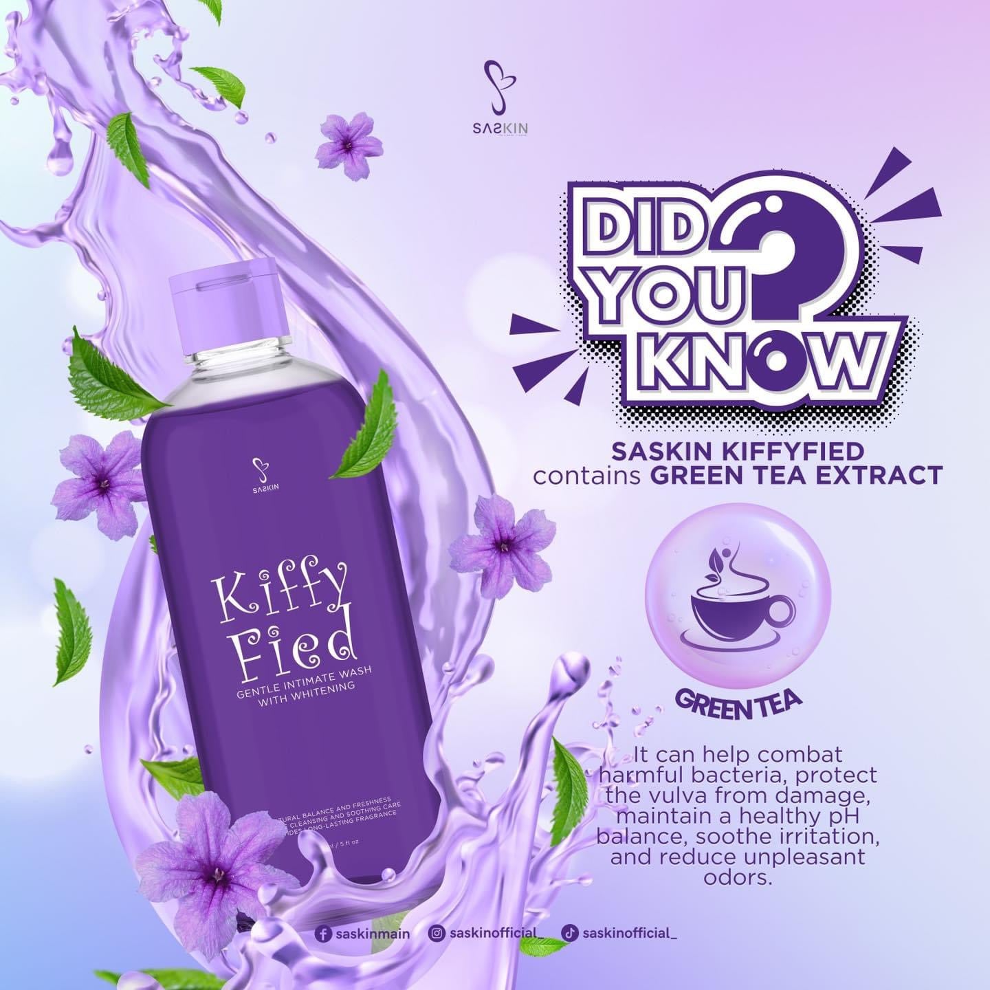 Kiffy Fied Gentle Intimate Wash with Whitening by Saskin 150ml