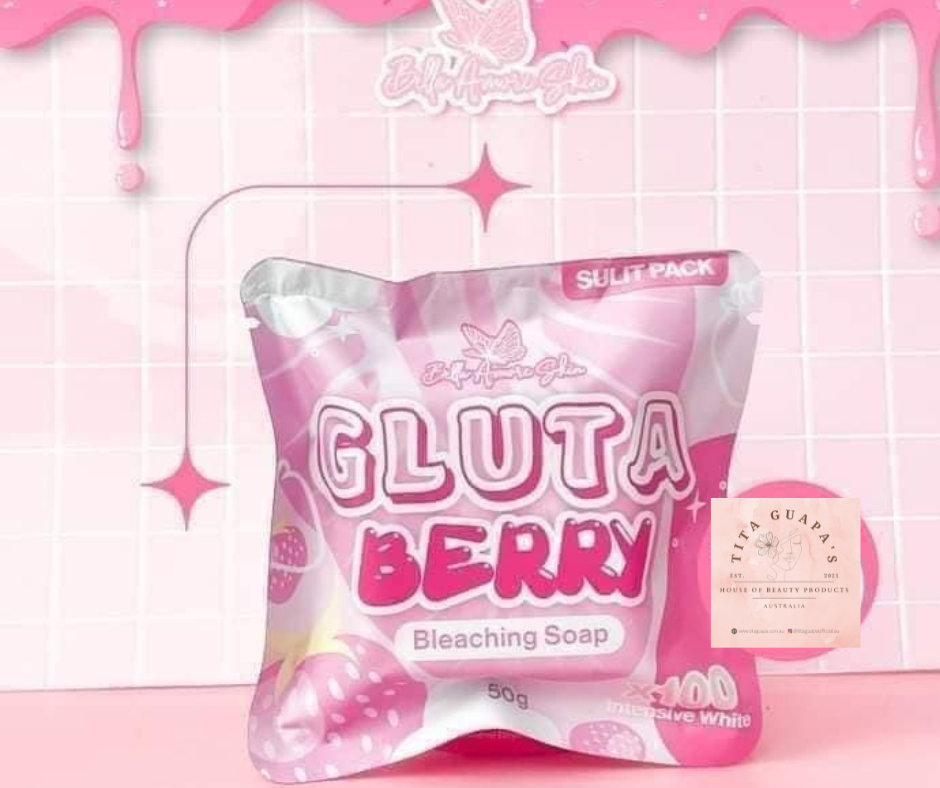 Gluta Berry Bleaching Soap by Bella Amore 50g