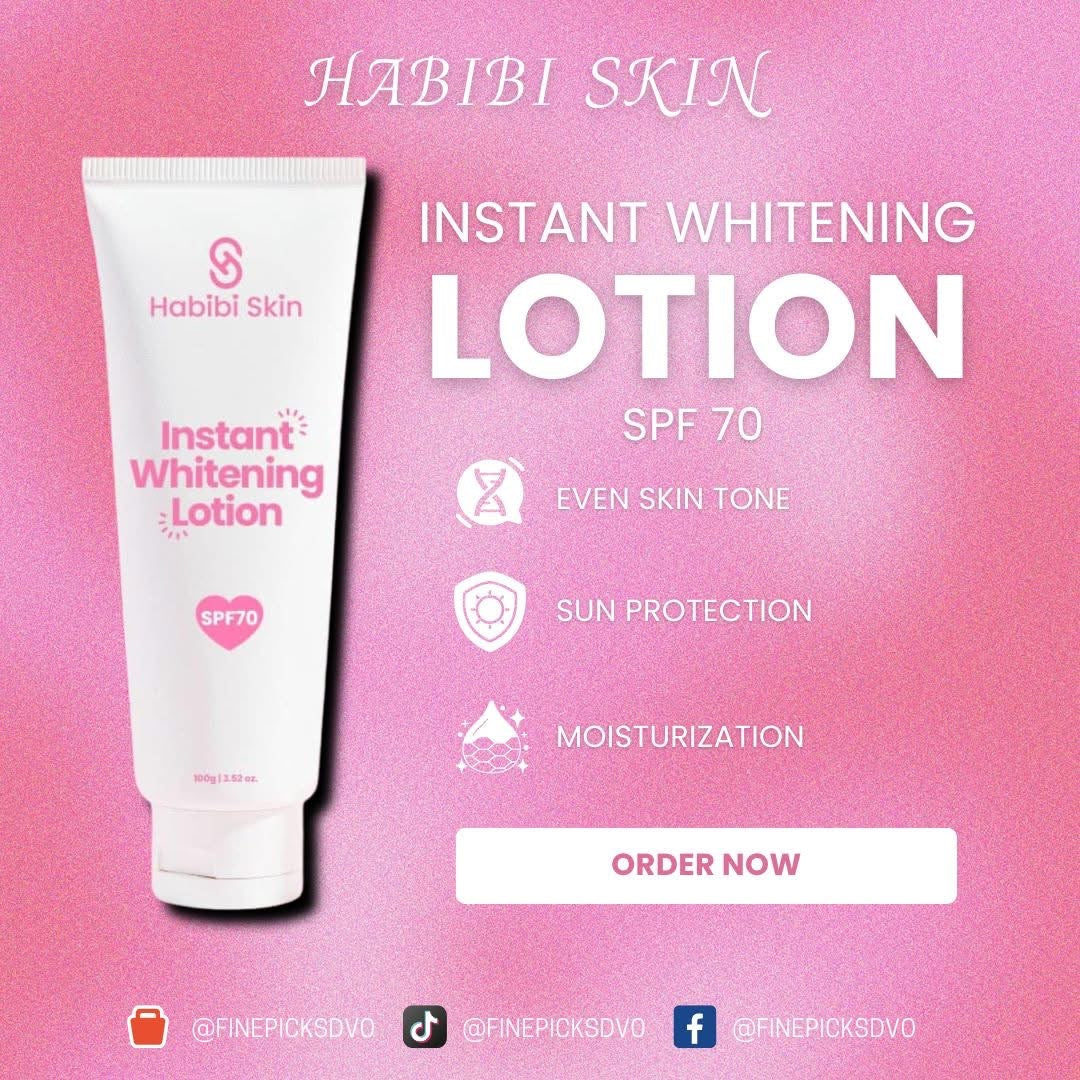 Habibi Skin Instant Whitening Lotion SPF70 100g