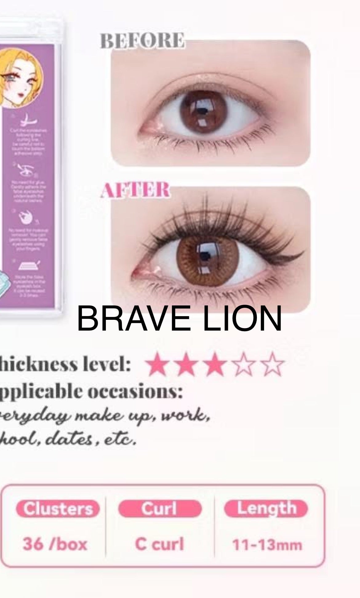 Doralab Glue-Fee False Lashes