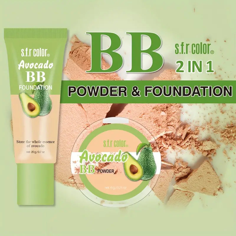 2 in 1 Powder &  Foundation S.F.R Color - Avocado BB
