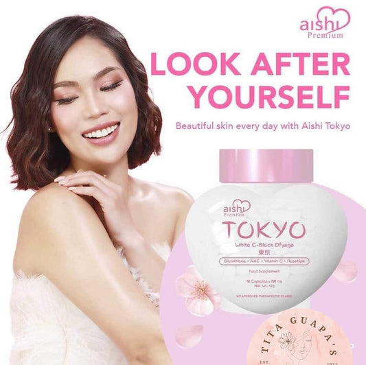 Aishi Tokyo White C-Block Glutathione + NAC + Vitamin C + Rosehips 700mg x 60 caps