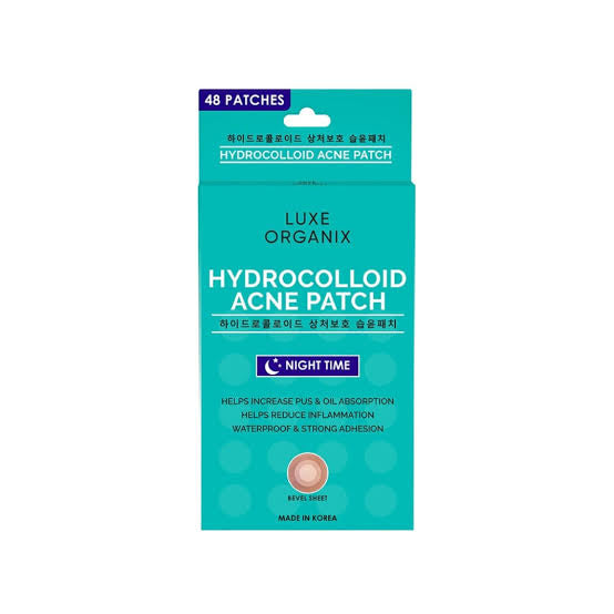 Luxe Organix Hydrocolloid Acne Spot Patch -Night Time 48 patches