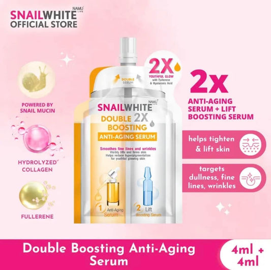 SNAILWHITE Double Boosting Anti-Aging Serum by Namu 8ml