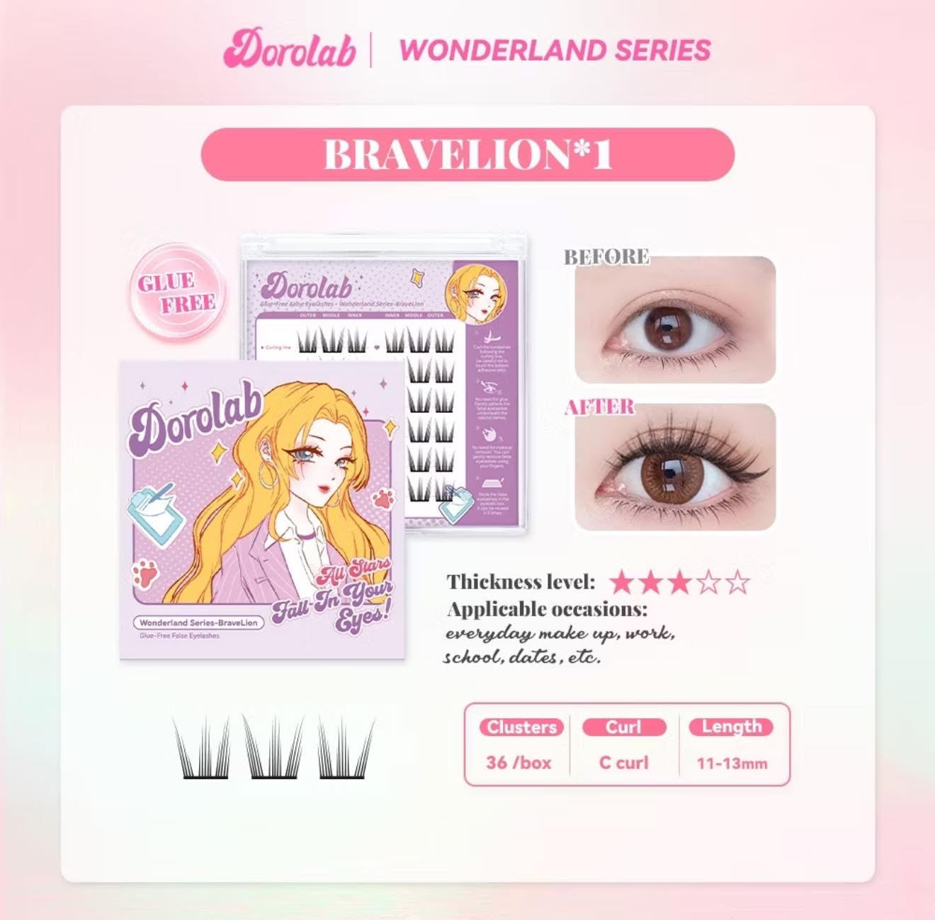 Doralab Glue-Fee False Lashes
