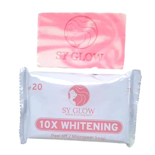 SY Glow 10x Whitening Peel Off / Micropeel Soap with Arbutin & Niacinamide 75g