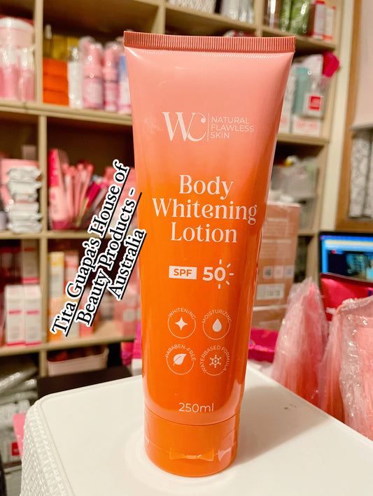 W&C Natural Flawless Skin Body Whitening Lotion SPF50 250ml