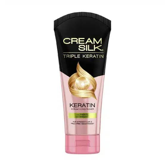 Cream Silk Triple Keratin Serum Conditioner Ultimate Straight 160ml