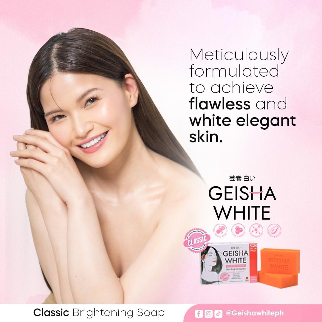 Geisha White Skin Brightening Bar (Classic) 65g x 3 Bars