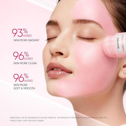 SKINTIFIC Niacinamide Bright Boost Clay Stick 40g