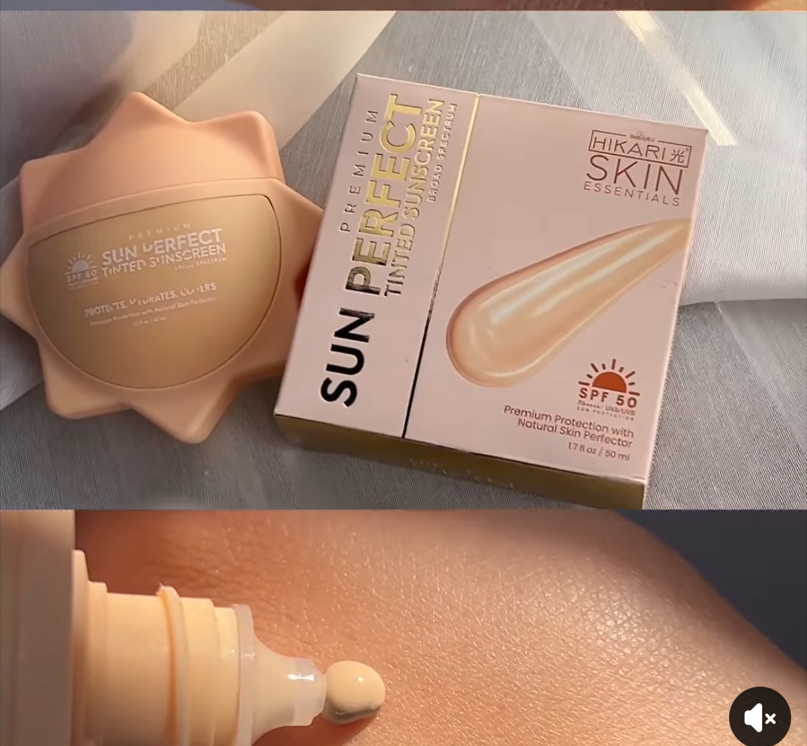 Hikari Skin Premium Sun Perfect Tinted Sunscreen SPF50 PA++++ UVA/UVB 50ml