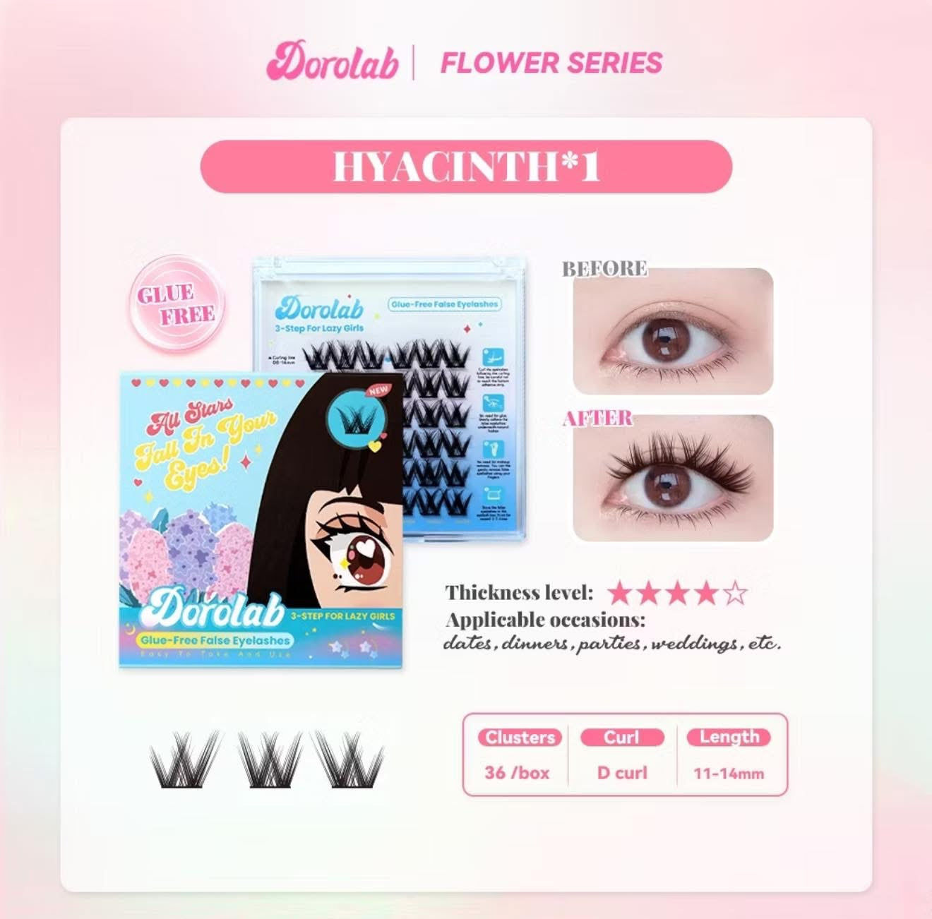 Doralab Glue-Fee False Lashes