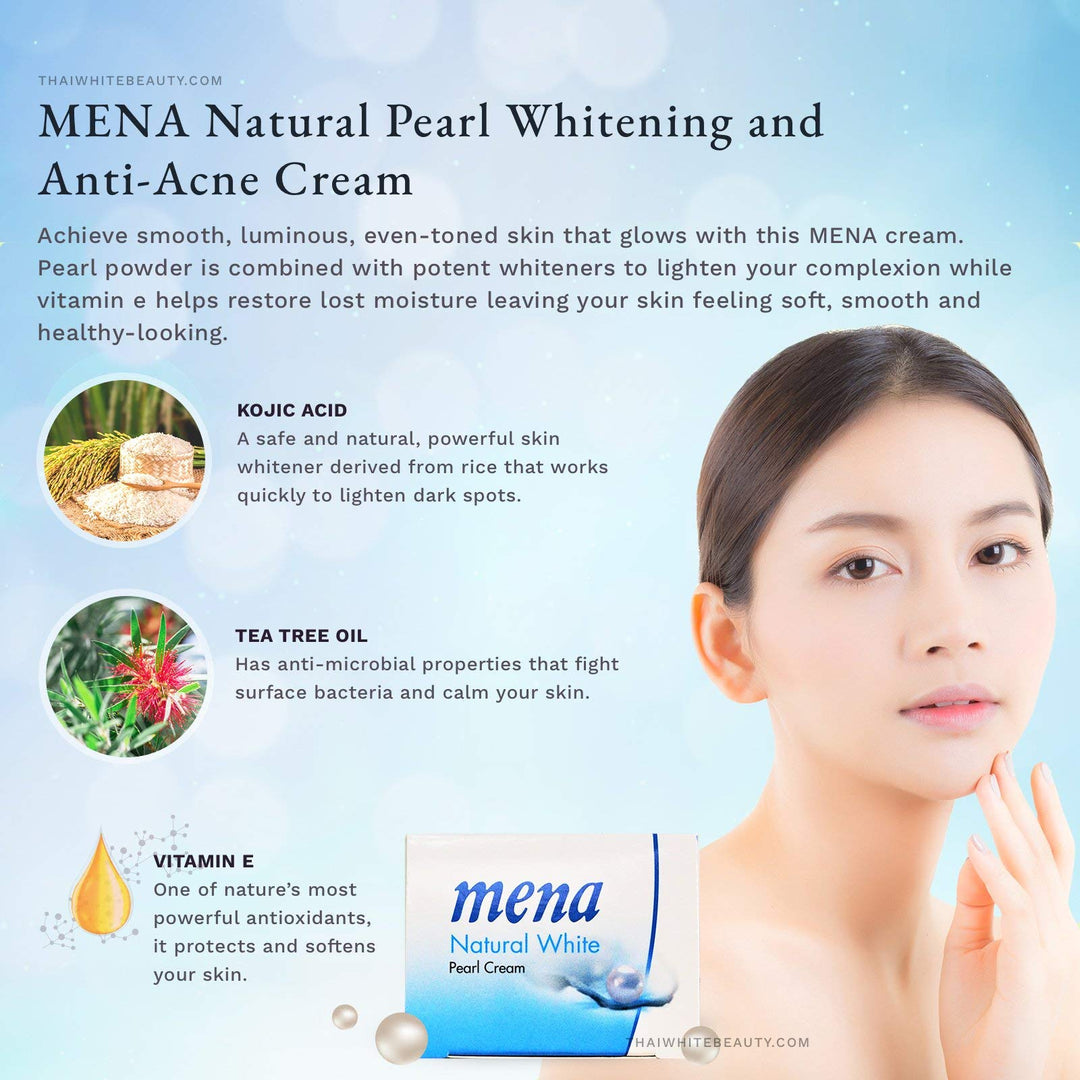 Mena Natural White Pearl Cream