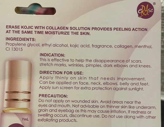 Erase Solution 7ml Kojic with Collagen
