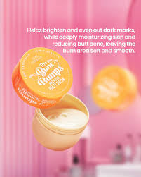 Bye Bye Bum Bumps White and Clear Booty Cream by Luxe Organix 230g