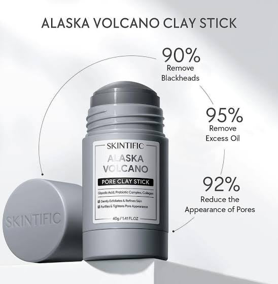 SKINTIFIC Alaska Volcano Pore Clay Stick 40g
