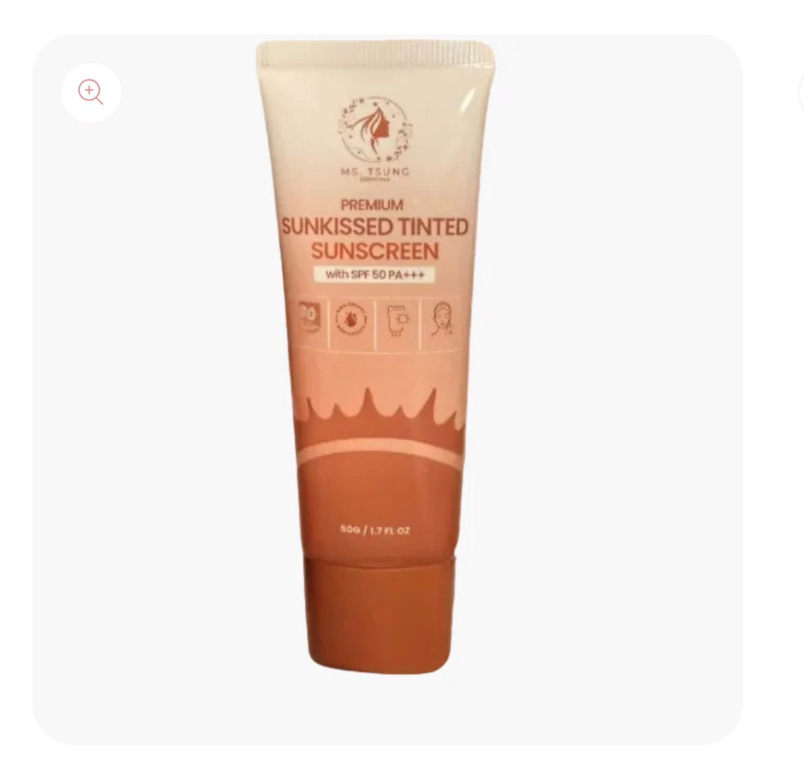 Ms Tsung Premium Sunkissed Tinted Sunscreen 50g with SPF 50 PA+++