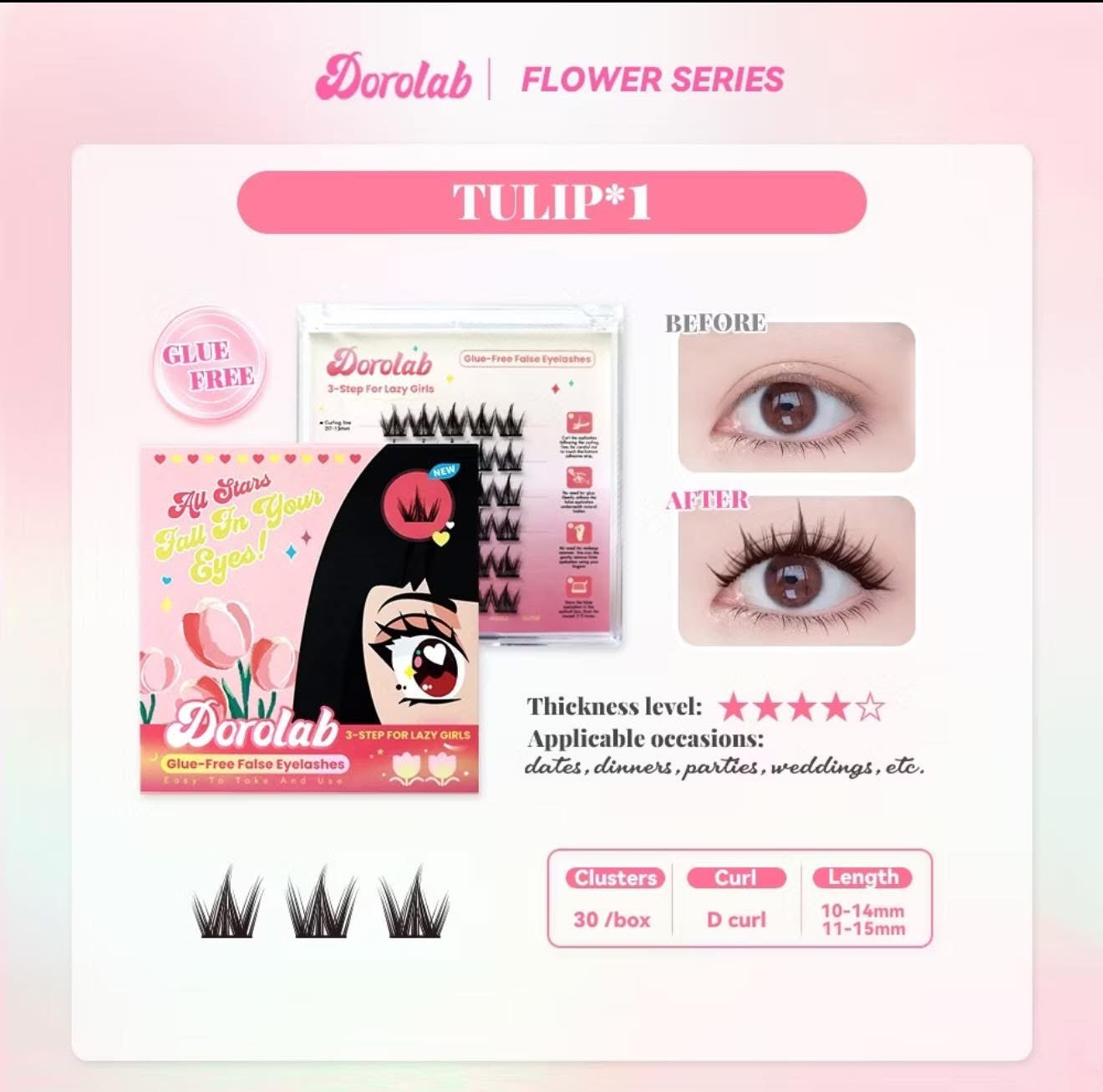 Doralab Glue-Fee False Lashes