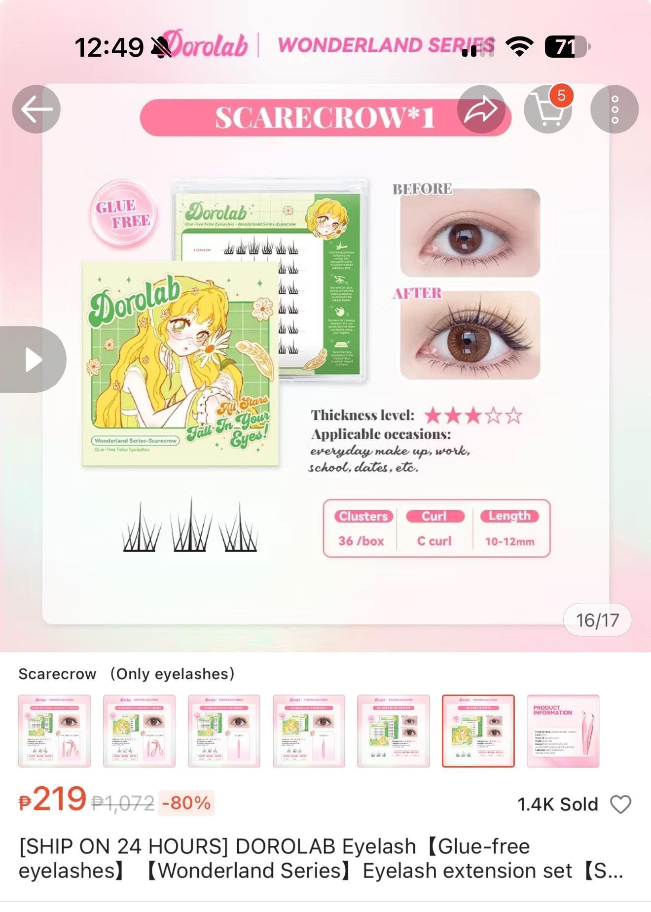 Doralab Glue-Fee False Lashes