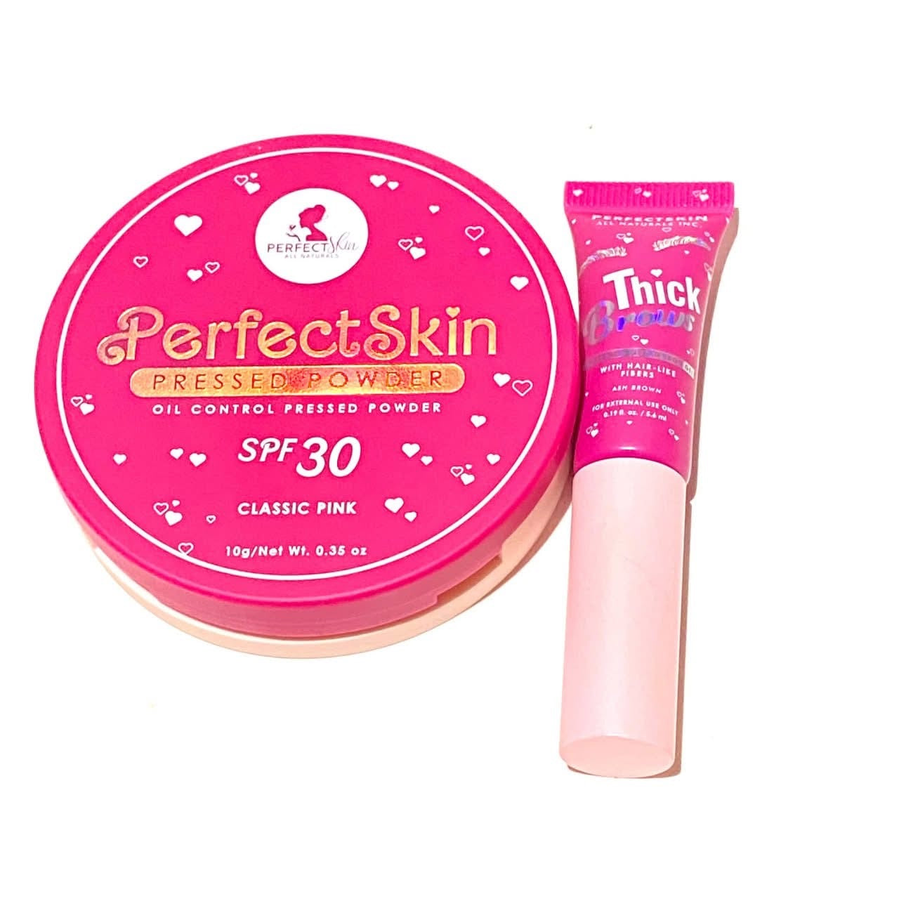 PerfectSkin 2-in-1 Glow and Brow ( Pressed Powder and Tinted Brow Gel)