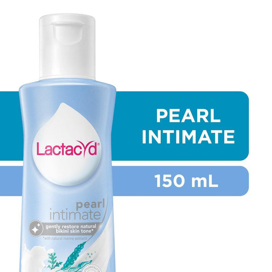 LACTACYD Pearl Intimate with Natural Marine Extract Feminine Wash (Gently Restore Natural Bikini Skin Tone) 150 ml
