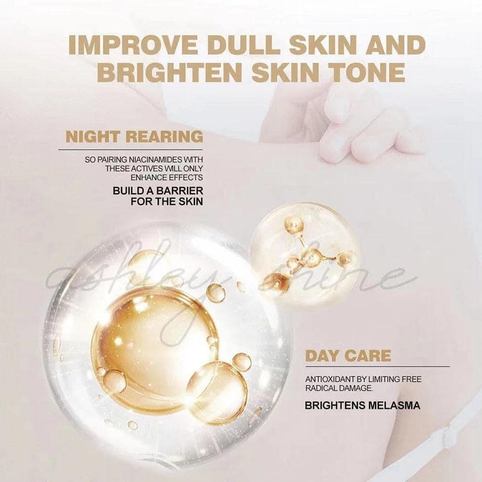 Ashley Shine Niacinamide Pure Serum 2 in 1 Face and Body Whitening and Hydrating 520ml