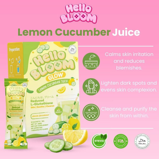 Hello Bloom Glow Lemon Cucumber Juice by Kiray