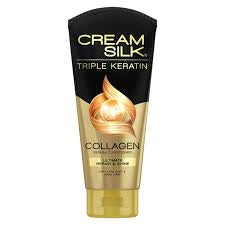 Cream Silk Triple Keratin Collagen Serum Conditioner Ultimate Repair and Shine 170ml