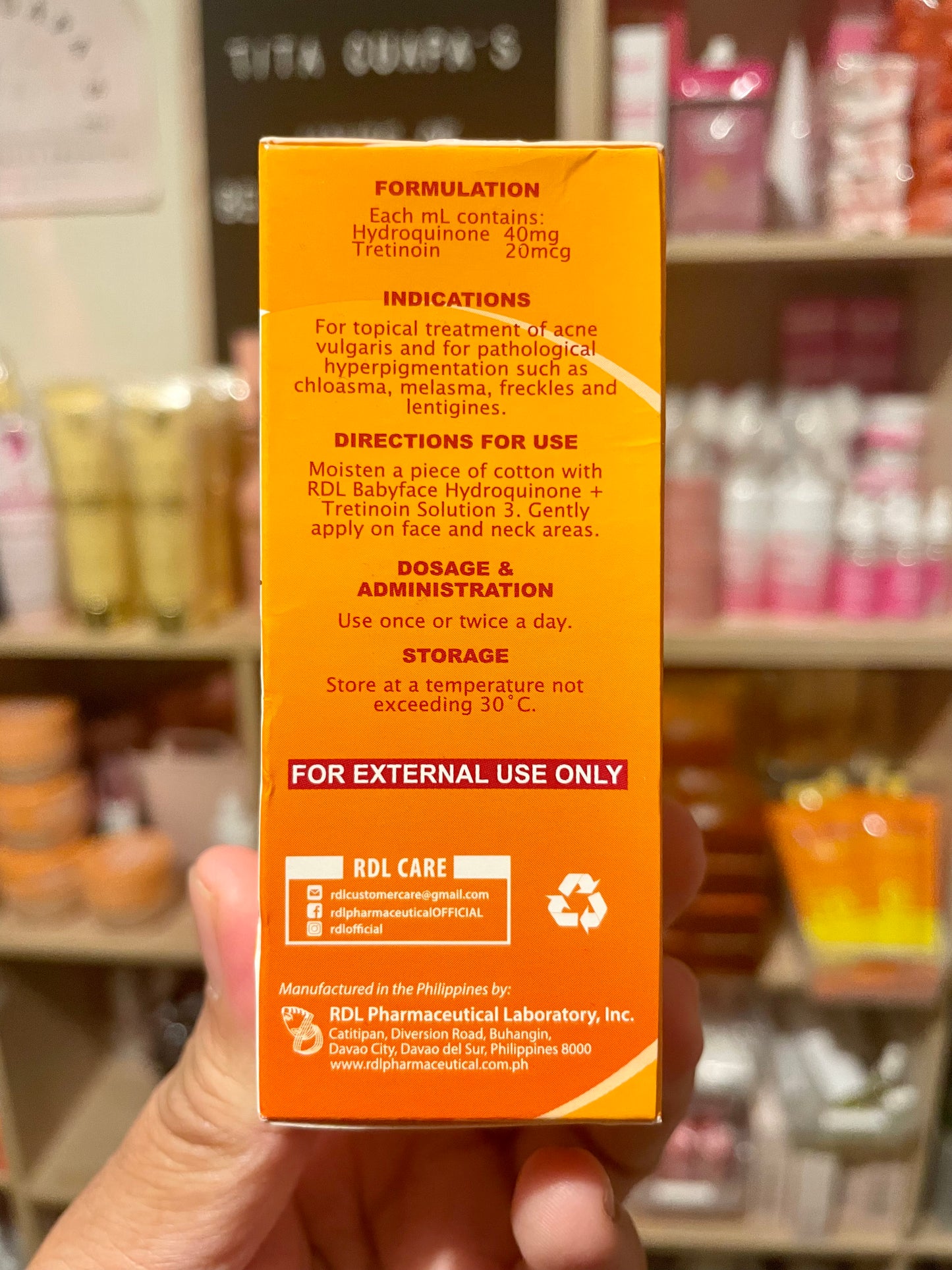 RDL Babyface Astringent Solution Care No. 3 (For Darker Skin Tones)