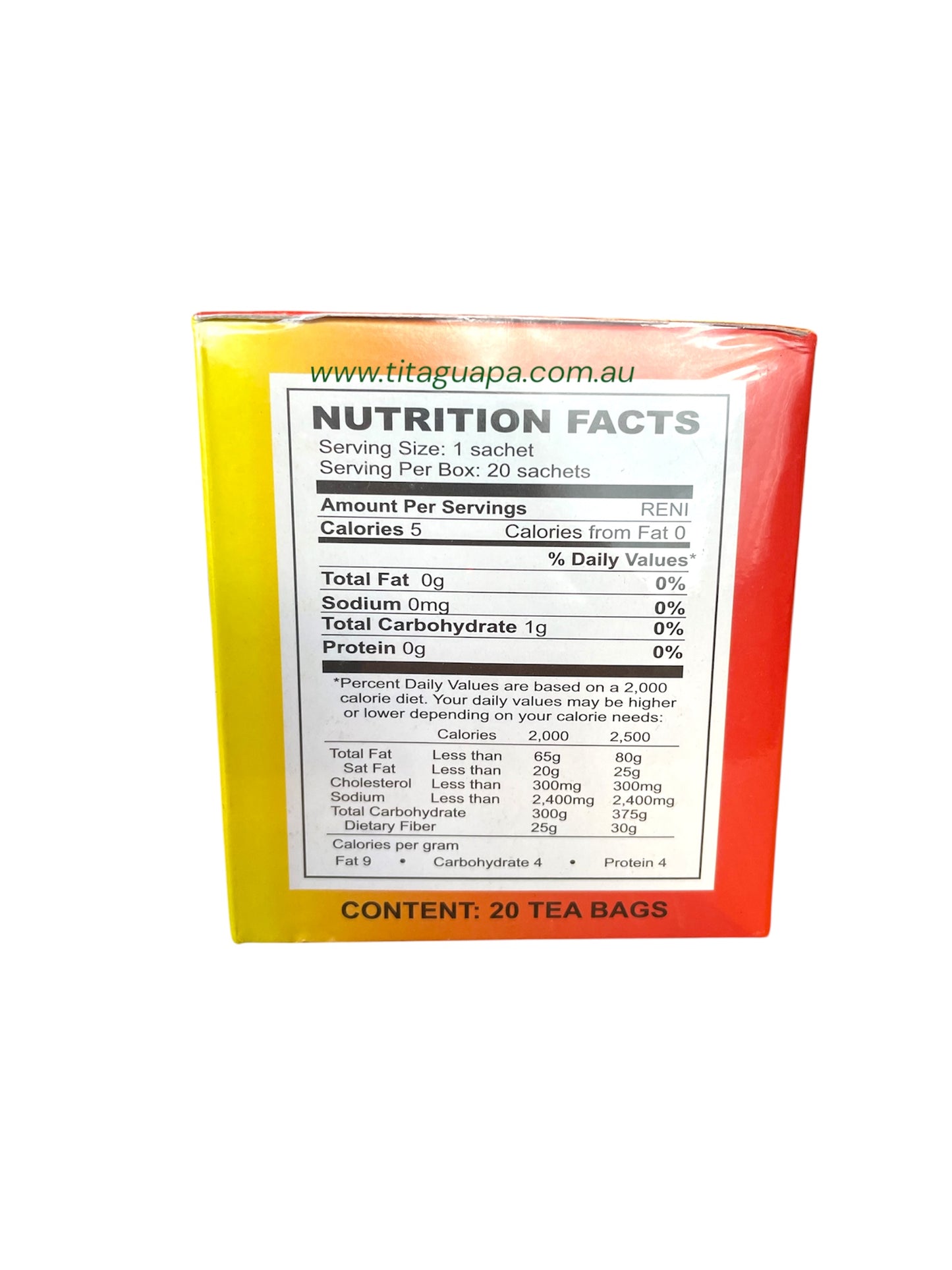 PITO-PITO Herbal Tea 20 tea bags