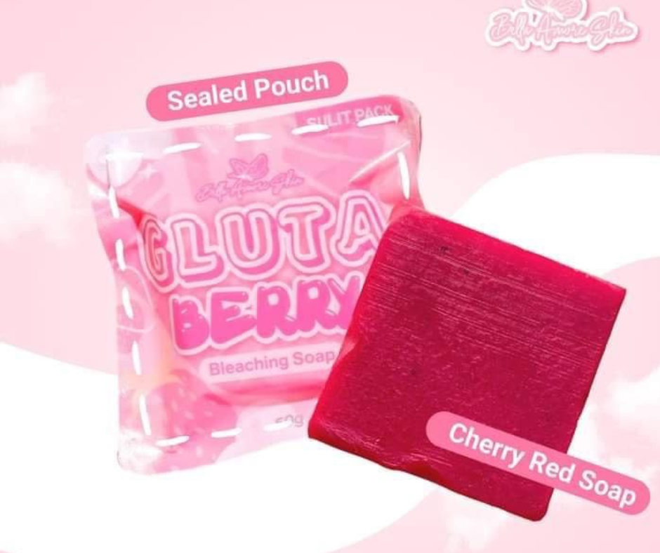 Gluta Berry Bleaching Soap by Bella Amore 50g