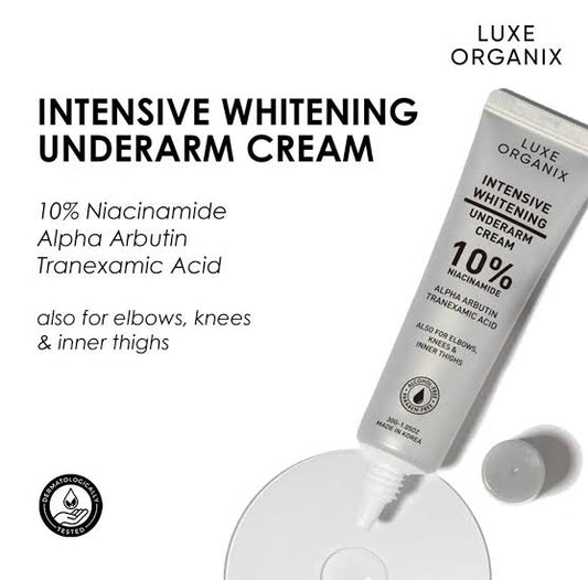 Luxe Organix Intensive Whitening Underarm Cream 10% Niacinamide – 40g