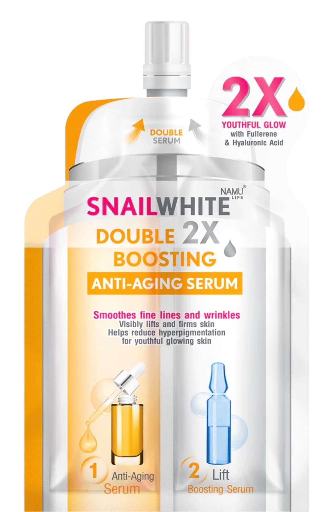 SNAILWHITE Double Boosting Anti-Aging Serum by Namu 8ml