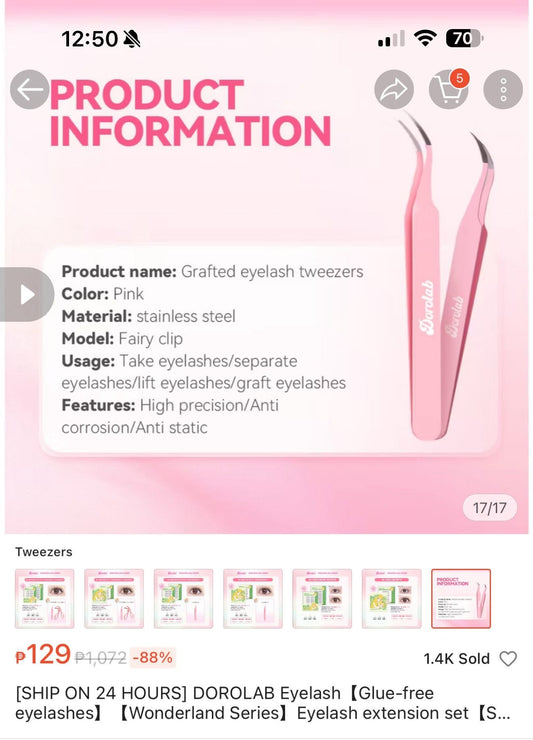 Doralab Glue-Fee False Lashes